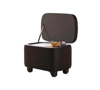 Genérico Silla De Tocador Lectura Pequeña, Taburete con Almacenamiento, Asiento Acolchado Cuero, For Maquillaje, Sala Estar Y Dormitorio(Color1)