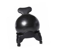 Genérico Silla Ergonómica con Pelota De Yoga For Oficina, Mejora La Postura, Asiento con Rueda, For Gimnasios, Trabajadores, Profesores, Hogar(Black)