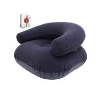 Generico Silla inflable 28,74 x 28,74 x 20,47 pulgadas | Flocked Folding Portable Seat | Inflatable Lounge Chair - For Living Room Bedroom Outdoor Beach Pool Travel Stadium Movie Night Reading Pool