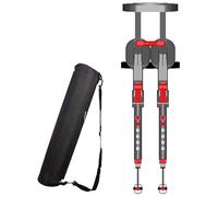 Genérico Silla Invisible Ajustable y Portátil, Taburete Plegable, Altura de Asiento Ajustable en 5 Niveles, Asiento Portátil para Pesca al Aire Libre,Rojo