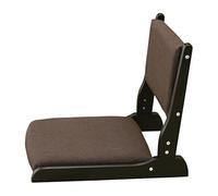 Genérico Silla Portátil Sin Patas, Tatami Plegable con Respaldo, con Asiento Acolchado, Natural Kiefernholz, Umweltfreundlich, Mirador, Balcón, Sala De Estar(Brun A)