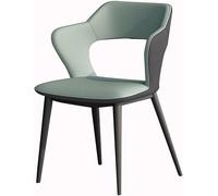 Genérico Sillas de Comedor de Tela técnica Impermeable con Respaldo Hueco, Asiento Acolchado Suave, Estructura de Acero al Carbono for Sala de Estar(F)