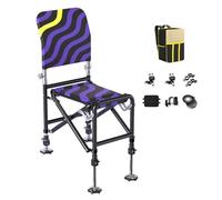 Genérico Sillas De para Adultos,Taburete Plegable de Altura Ajustable para Exteriores - Taburete Ergonómico para Viajes, Caza Y Senderismo Al Aire Libre con Confort Duradero