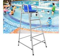 Genérico Sillas elevadas de Salvavidas para Piscinas y Playas: de 120 a 180 cm de Alto, de Acero Inoxidable, Resistentes para niños y Adultos, Ideales para Parques acuáticos y Lagos, Equipo de Rescat