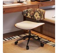 Genérico SillóN Giratorio Moderno Tapizado, Silla De Ocio con Ruedas, Patas De Acero Al Carbono para SalóN, Dormitorio Y Oficina En Casa