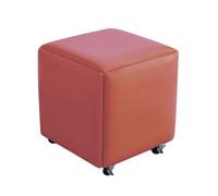 Genérico Sillón otomano anidado, Taburete de Maquillaje 5 en 1 con Ruedas, for Sala de Estar, Comedor, Dormitorio y Espacios pequeños (Azul)(Color 4,35x35cm)