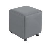 Genérico Sillón otomano anidado, Taburete de Maquillaje 5 en 1 con Ruedas, for Sala de Estar, Comedor, Dormitorio y Espacios pequeños (Azul)(Color 5,35x35cm)