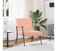 Genérico sillón Rosa 59 x 75 x 78 cm Tejido parecido a Lana rizada,Sillas,Sillones-42017700