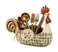 Genérico Silverware Storage Home Decoration Utensil Holder Rooster | Silverware Organizer Utensil Holder Rooster for Cooking Lovers Home Cooks Renovators Hosts Collectors Office