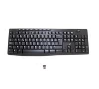 Generico Simpletek - Teclado inalámbrico 2,4 GHz fiable con disposición Azerty Belga Fr Negro Be compatible con Dell XPS 8300
