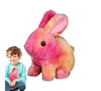 Genérico Simulated Rabbit Toy - 9 Inches Realistic Bunny Plush with Hopping, Ear Wiggling, and Nose Twitching Actions, Electronic Stuffed Animal Pet for Children and Adults, Soft White,