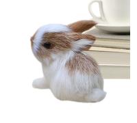 Generico Simulation Bunny,Conejos de Peluche realistas y Animales de Peluche Mini | para casa Pascua Party Jardín Miniatura Escena Alféizar Vivero Escritorio