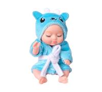 Genérico Simulation Doll | Cute Educational PVC Toy with Soft Clothes | Compact 4.3in Simulation Doll With Pvc Body And Soft Crystal Fabric Clothes, Promotes Creativity And Interactive Play.