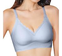 Genérico Sin Costuras Gelatina Levantador Sujetador Mujer Copa Fija Push-up Soporte Lateral Anti-Caída Fino Sin Aros, Cómodo Soporte Lencería para Busto Grande