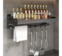 Genérico Sin estantería de parroquia con Soporte de Toallas de Papel, Rust Proof Spice Rack Hooks, Space Saving Organizer for Kitchen Bathroom, Sturdy Storage Unit