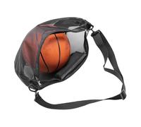 Generico Single Ball Bag with Zipper Pocket - Mesh Shoulder Bag with Buckle Clip | Mesh Basket | Breathable Ball Storage Bagss | Thicken Sling Net Carry Bags | Large Capacity Small Sling Back Bags