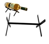 Genérico Single Bottle Wine Rack - Iron Wine Holder for Countertop Storage | Spray Painted Metal Bottle Stand, Durable Wine Display Organizer for Kitchen, Dining Table, Bar, Parties and Festivals