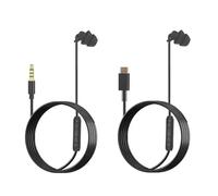 Genérico Single Earphone with Wired - Mono In Ear Headset, Single Side Audio Earbud, Clear Voice Communication Headphone, Earplug Noiseless Listening Accessory | For Men Women