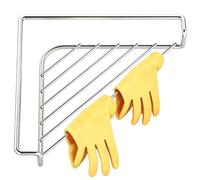Genérico Sink Corner Drying Rack - Stainless Steel Triangular Dish Drying