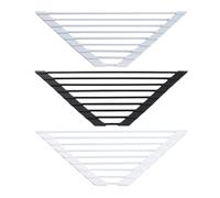 Genérico Sink Drying Rack Foldable Triangular Drainer Mat Silicone, Iron