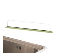 Genérico Sink Splash Guard For Kitchen Counter - PP 40x7x5.5cm 126g Anti Splash Baffle - Extended Tall Water Deflector with Strong Suction Cups - Hand Washing Barrier