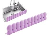 Genérico Sink Splash Guard - Silicone 20x3.66x1.6 Inches, Kitchen Bathroom Faucet Splash Guard | No Tools Required Strong Suction Cup For Dry Countertops Keeping Clothes Dry