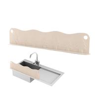 Genérico Sink Splash Guard, Silicone Water Stopper, Suction Kitchen Protector, Removable Waterproof Barrier, Dishwashing Splash Blocker, Bathroom Kitchen Counter Use, 50x4x10