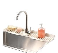 Genérico Sink Water Guard - 15 Degree Sloped 27.5 Inch Silicone Protector | Kitchen Sink Splash Guard for Home, Bathroom, Under Draining, Counter, Drip, Drying Around or Behind Undersink