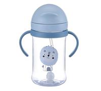 Genérico Sippy Cup for with Handles - Baby Toddler Sippy Cups | Leak Proof Straw Cup with Handles Silicone Cups Babies Girls Boy | Leakproof Double Handle Water Bottle wîth Straw