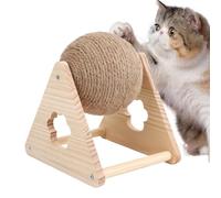 Genérico Sisal Ball, Cat Scratcher Toy, Durable Sisal Rope Design, 6.69x7.87in Interactive Play Exercise, Pet Entertainment, Indoor Fun for Cats, Kittens, Dogs, Puppies