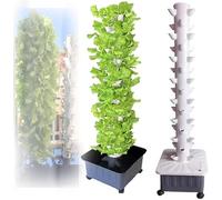 Genérico Sistema de Cultivo hidropónico de jardín Torre de Cultivo hidropónico, con Copas de colonización Desmontables para jardín doméstico, macetas Verticales para balcón e Invernadero
