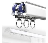 Genérico Sistema de riel para Cortinas, riel de Techo Resistente de 11 m/36 pies, riel Recto de Aluminio para Uso doméstico y Comercial, Barra Deslizante Suave para Cortinas Opacas y separadores de a