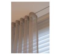 Genérico Sistema de rieles Ocultos para Cortinas de Aluminio Blanco: Montaje Empotrado en Techo, solución Completa para Dividir Espacios, diseño Elegante y Empotrado para una decoración del hogar imp