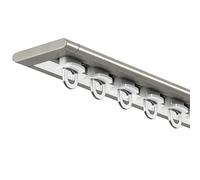 Genérico Sistema de rieles para Cortinas, riel de Aluminio Ultrafino para Cortinas correderas - riel de Techo de 140 cm/4,6 pies, separadores de ambientes