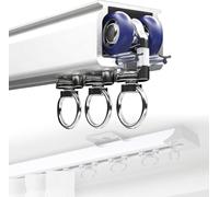 Genérico Sistema de rieles para Cortinas, riel de Techo Resistente de 100 cm/3,3 pies, riel Recto Individual Robusto para Cortinas Opacas y separadores de ambientes de d