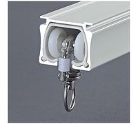 Genérico Sistema de rieles para Cortinas, riel Deslizante Ajustable de Alta Resistencia para Montaje en Pared Sala de Estar y Dormitorio, se Adapta a Paredes de 1 m (3,3 pies) de Gros
