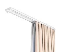 Genérico Sistema de rieles para Cortinas, riel Doble de Aluminio para Cortinas - Riel de Techo Deslizante silencioso para dormitorios, Salas de Estar y hoteles - Barra d