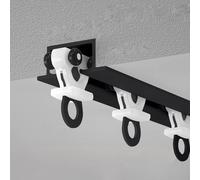 Genérico Sistema de rieles para Cortinas, riel Empotrado en el Techo, riel de Aluminio Duradero de 3,9 m/12,8 pies para Separador de ambientes Oculto - Ideal para Uso en el hogar y hoteles, Elegante