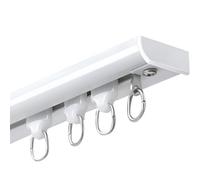 Genérico Sistema de rieles para Cortinas, riel Ultrafino para Cortinas - Separador de ambientes montado en el Techo para Sala de Estar y Dormitorio, 1,1 m/3,6 pies, Blanco, Ahorrar ESPA