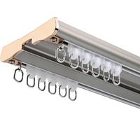 Genérico Sistema de rieles para Cortinas, rieles de Alta Resistencia para Montaje en Techo, rieles de aleación de Aluminio, diseño Nano Reductor de Ruido, 2,6 m/8,5 pies, Ideal para Sala de Estar y d