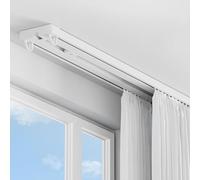 Genérico Sistema de rieles para Cortinas, rieles de Aluminio Resistentes para separadores de ambientes, rieles deslizantes de 420 cm para Sala de Estar y Dormitorio, sis