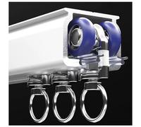 Genérico Sistema de rieles para Cortinas, rieles de Techo de Alta Resistencia - 12 m/39,3 pies, rieles silenciosos para Cortinas Pesadas, ventanales y Puertas, 2,6 mm de Grosor Extra, herrajes Blanco