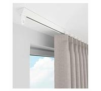 Genérico Sistema de rieles para Cortinas, Sistema de rieles autoadhesivos para Montaje en Techo - 11 m/36,1 pies para Separador de ambientes, Ducha, vestidor, Oficina - Fácil instalación sin taladrar