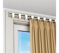 Genérico Sistema de rieles para Cortinas, Sistema de rieles para Cortinas de Alta Resistencia de Primera Calidad: riel Recto de Aluminio montado en la Pared para Crear separadores de ambientes Que BR