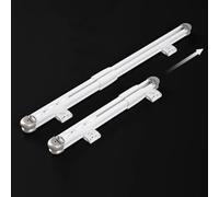 Genérico Sistema de rieles retráctiles para Cortinas de Techo y Pared de 0,75 m a 3,25 m: riel telescópico versátil para Cortinas, Incluye Barra de Cortina Ajustable (1,5 m a 3 m).