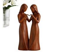 Genérico Sister Figurine - Hand Painted Sisters Friendship Statue, Resin Collectible Friend Ornament, Emotional Bond Home Decor Accent, Tabletop Display for Living Room, Bedroom, Nursery