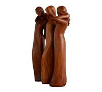 Genérico Sister Figurines - Hand-Painted Collectible Friend Sculpture for Living Room | Resin Carved Sisters Friendship Statue with Textured Detail & Matte Finish for Bedroom, Study and Shelves