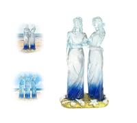 Genérico Sisters by My Side, Celebrates Friendships Three Sisters Sculpture,Hand-Painted Resin Figurine, Christmas Friendship Day Sister Statue,Gifts for Sister,Best Friend (Two Sisters)