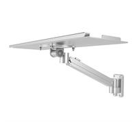 Genérico Sit-Stand Wall Mounted Mouse and Keyboard Bracket, Pneumatic Spring Keyboard and Mouse Shelf, Height Adjustable, Full Motion Swivel, Holds Up to 10KG, for Office, Industrial(A,61CM)