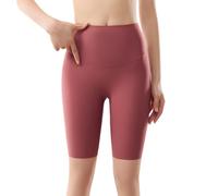 Genérico Sixth Pandas Shapewear, Sixthpandas Seamless Shaper Shorts for Women, No Roll-Down Waist,Seamless Invisibility (B-Rose Red,L)